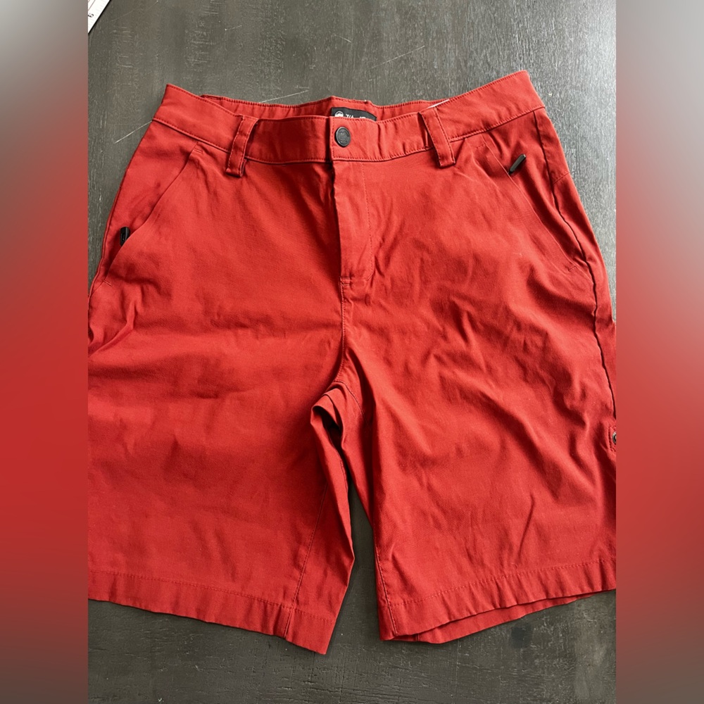 Wind River Womens Maroon Shorts Size 12 Pockets Golf Hiking Outdoors‎ Athleisure